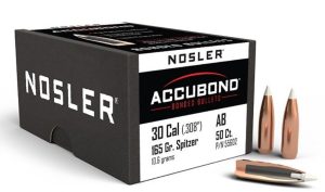 NOSLER 30 CAL 165GR  ACCUBOND (50 CT.)