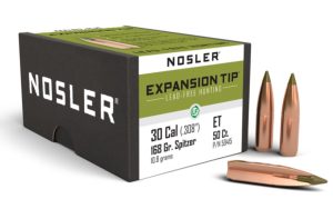 NOSLER 30 CAL 168GR E-TIP LEAD FREE (50 CT.)