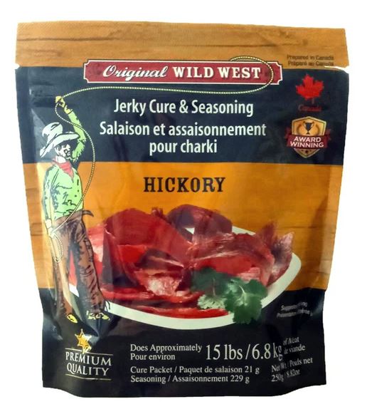 WILD WEST JERKY CURE AND SEASONING HICKORY 250G