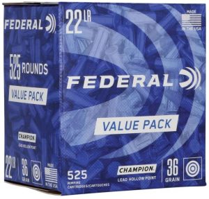 FED 22 LR 36 GRN LEAD HP 525 CT