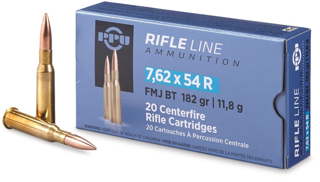 PRVI c.7.62X54R FMJ BT 182gr 20 rds