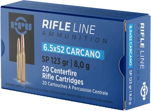 PRVI 6.5×52 Carcano SP 123 gr. 20RD