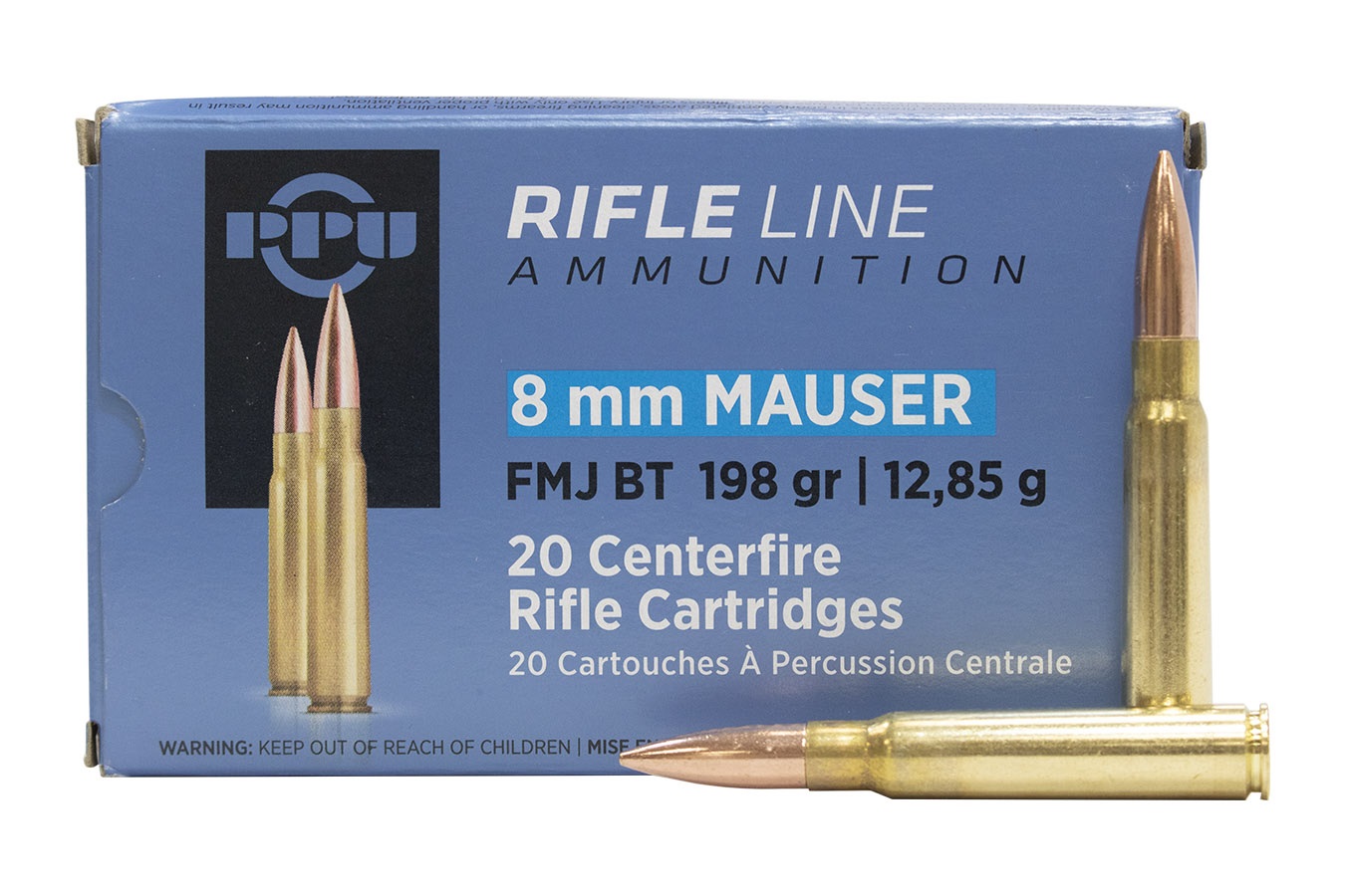 PRVI 8mm Mauser FMJ 198gr
