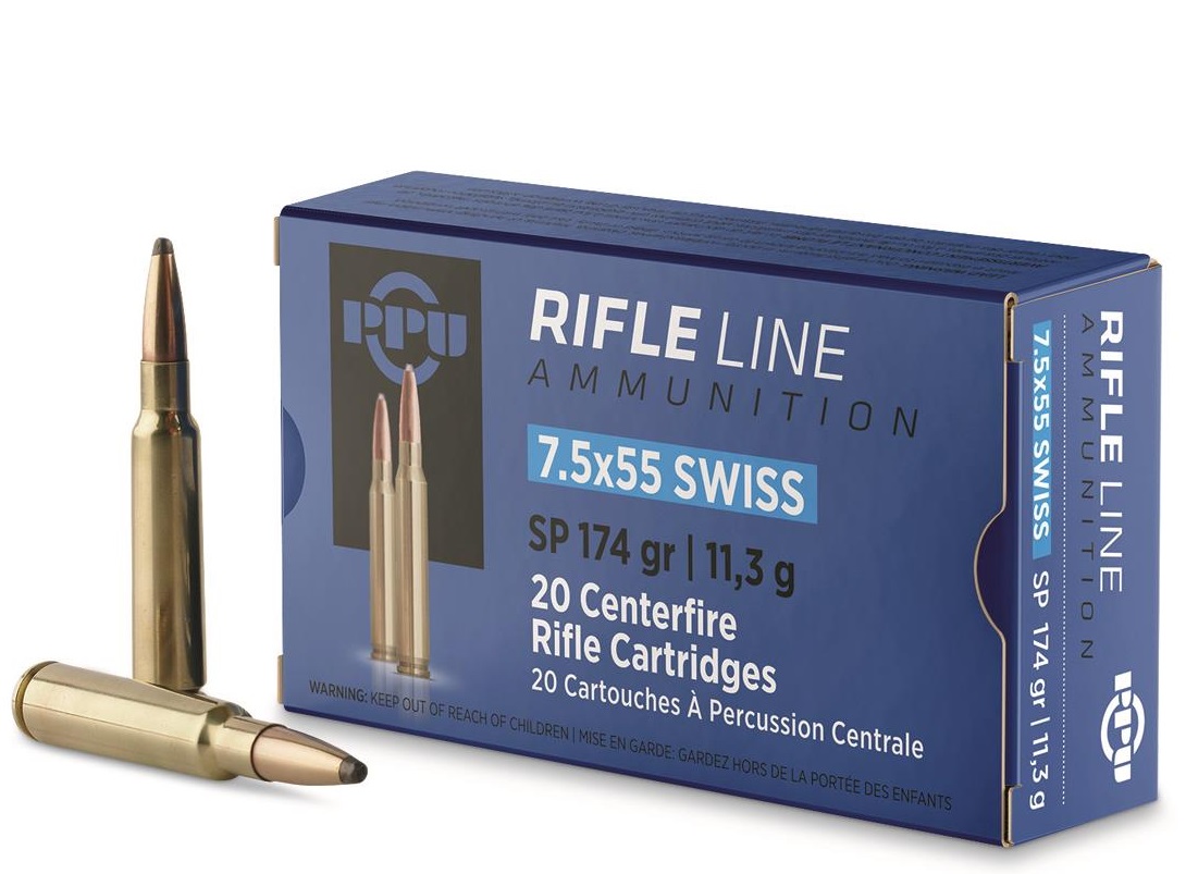 PRVI 7.5×55 Swiss SP 174gr 20Rnd