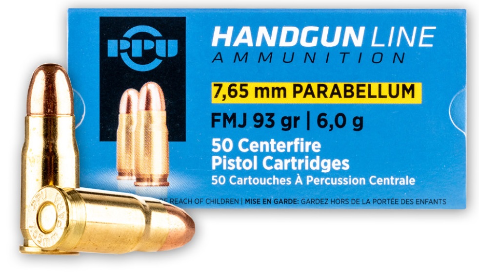 PRVI PRVI 7.65 Para (30 Luger)  93GR FMJ 50RDS