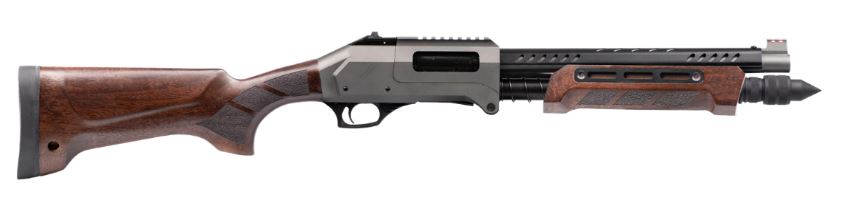 EGE Folding Shotgun RAIDER XII BREAK PUMP, 12GA, 14.5″ WOOD