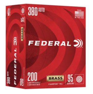 FED 380 AUTO 95GR FMJ CHAMPION 200CT
