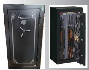 SCORPIO SAFE, 24 GUNS, BLK. (59" HEIGHT)