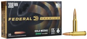 FED. GOLD MEDAL MATCH c.308 175GR. SIERRA MATCH KING BTHP