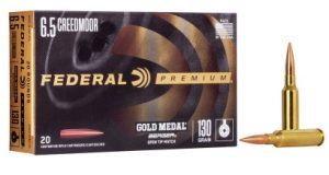 FED GOLD MEDAL 6.5 CREEDMOOR 130 GR BERGER HYBRID VLD