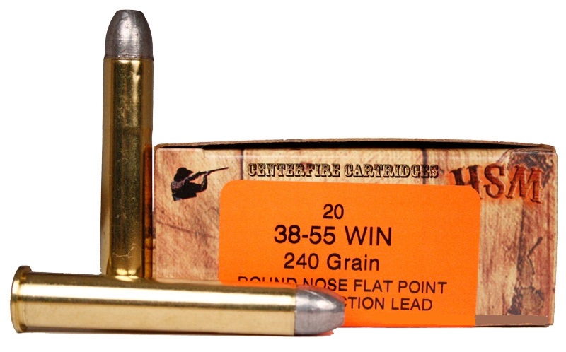 HS MUNITIONS .38-55 WIN 240GR RIMROCK COWBOY