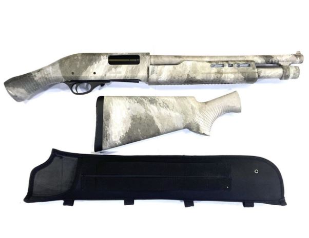 CHURCHILL PUMP 12GA 3″ 15″ BRL, SHOCKWAVE CAMO *FREE SCABBAR