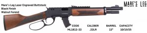 MORISSON LEVER MARES LEG c.22 LR 12" WALNUT FOREND 10 SHOT