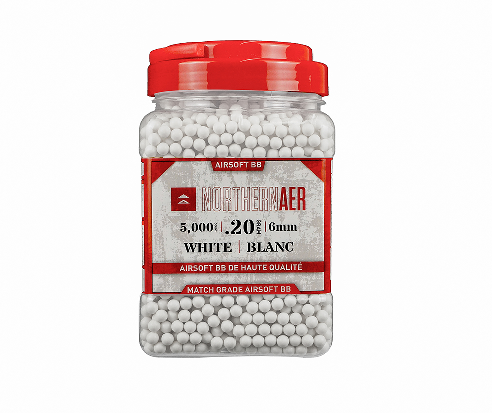 NORTHERNAER 6MM AIRSOFT BBS, 5000 COUNT