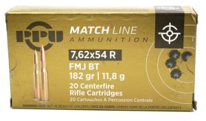 PRVI 7.62X54R MATCH FMJ 182GR