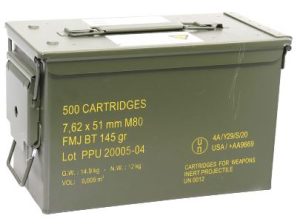PRVI 7.62X51 RANGEMASTER FMJBT 145GR METAL CAN (500RDS)