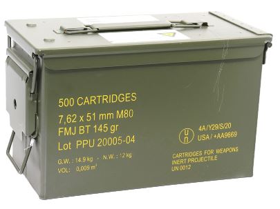 PRVI 7.62X51 RANGEMASTER FMJBT 145GR METAL CAN (500RDS)