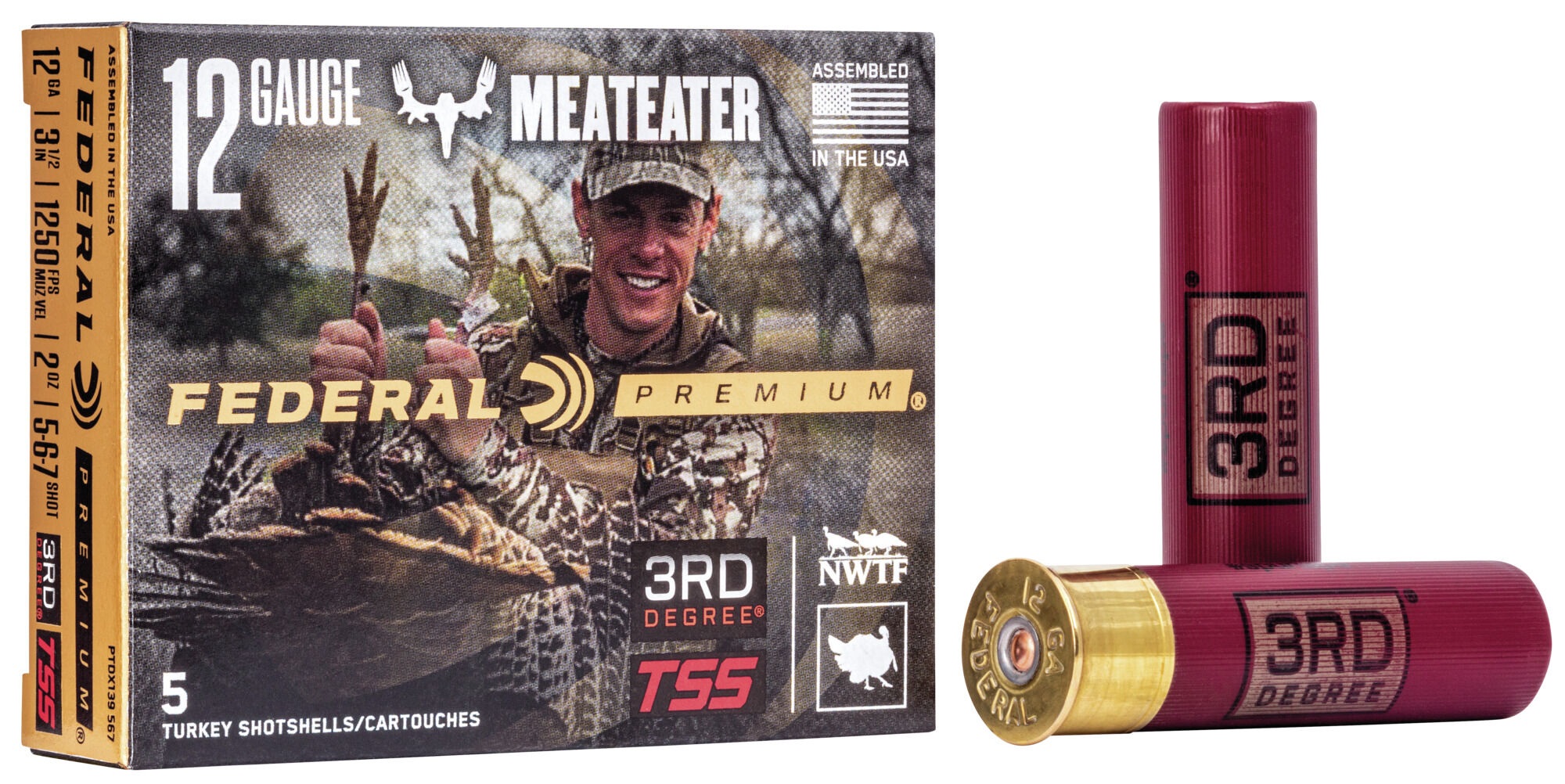 FED 12 GA 3-1/2”   2OZ   5, 6, 7 SHOT  1250 FPS