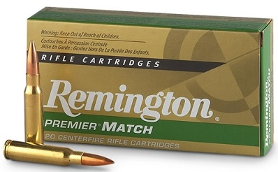 REM PREMIER MATCH .308  BTHP 168GR.