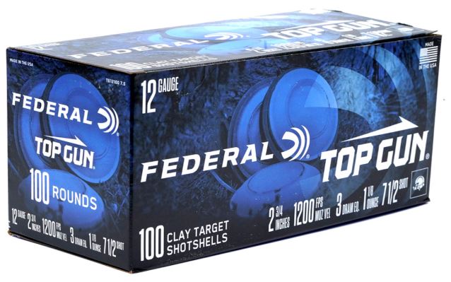FED 12GA 2 3/4” 1 1/8OZ 3DR 7.5 100CT