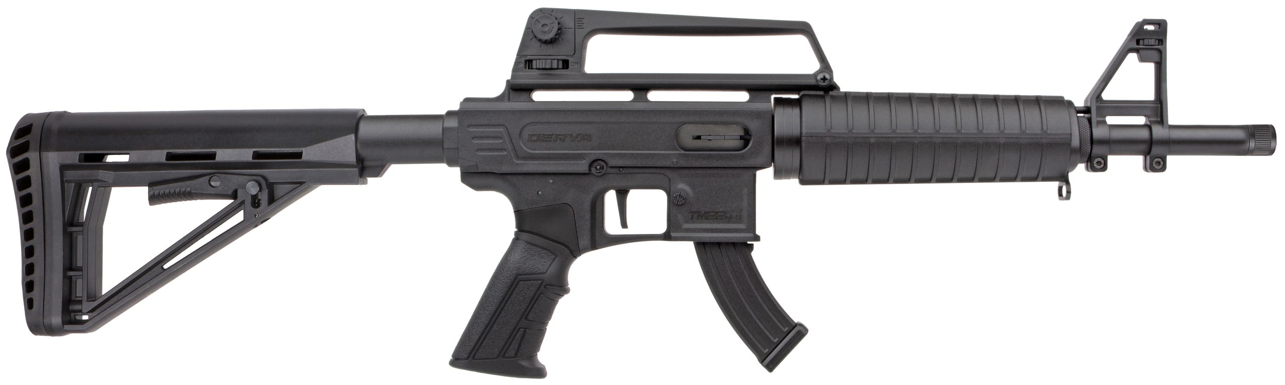 DERYA TM22 Feather SA Compact BLACK c.22 LR 12″