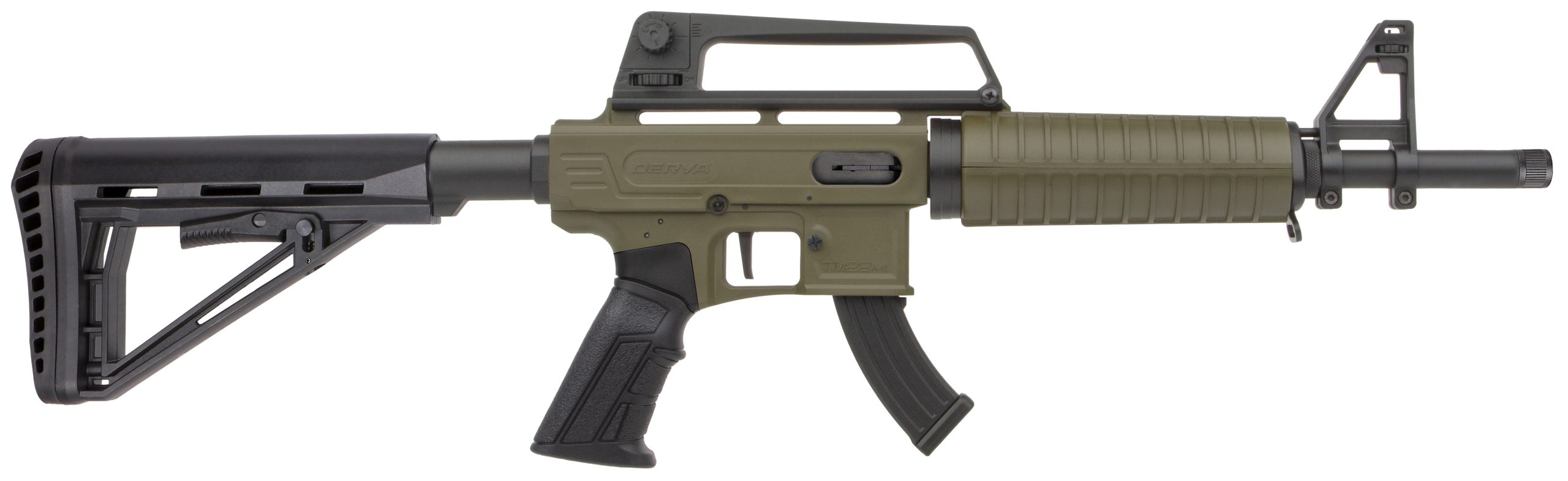 DERYA TM22 Feather SA Compact OD GREEN c.22 LR 12″