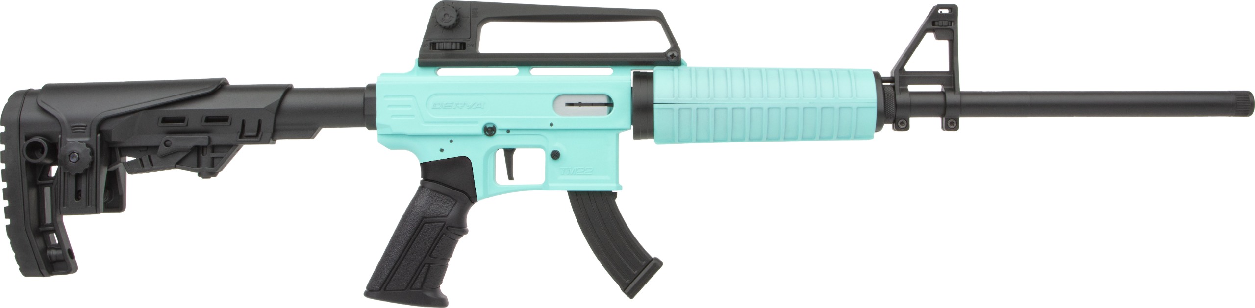 DERYA TM22 Feather SA Compact EGG BLUE c.22 LR 18″