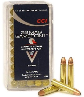 CCI c.22WMR 40GR GAMEPOINT 1875fsp JSP