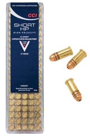 CCI c.22 SHORT HP 100 PK