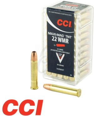 CCI c. 22WMR HP MAXI MAG TNT 2200FPS