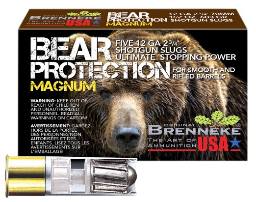 Brenneke SL122BPM Bear Protection 12Gauge 2.75″ 1 3/8oz Slug