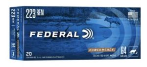 FED. c.223 REM POWER-SHOK 64gr JSP