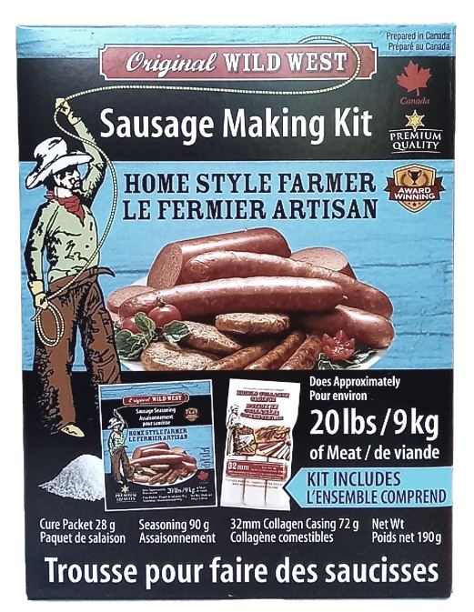 WILD WEST HOME STYLE FARMER SAUSAGE SEASONING KIT 190G