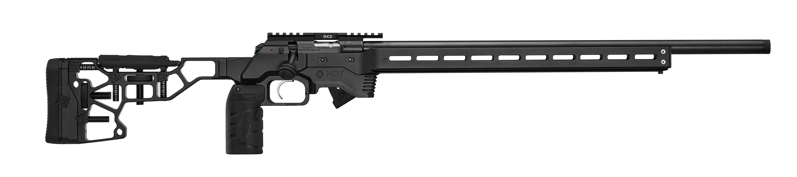 (DIS) CZ 457 MDT ACC BLACK, 22LR, 10-RAN PLAST