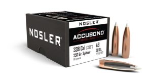 NOSLER 338 CAL 250GR  ACCUBOND (50 CT.)