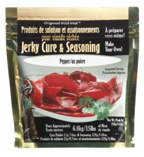 WILD WEST JERKY CURE AND SEASONING PEPPER 250G