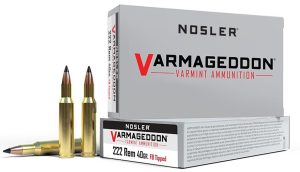 NOSLER VARMAGEDDON 222 REM 40 GR FB TIPPED