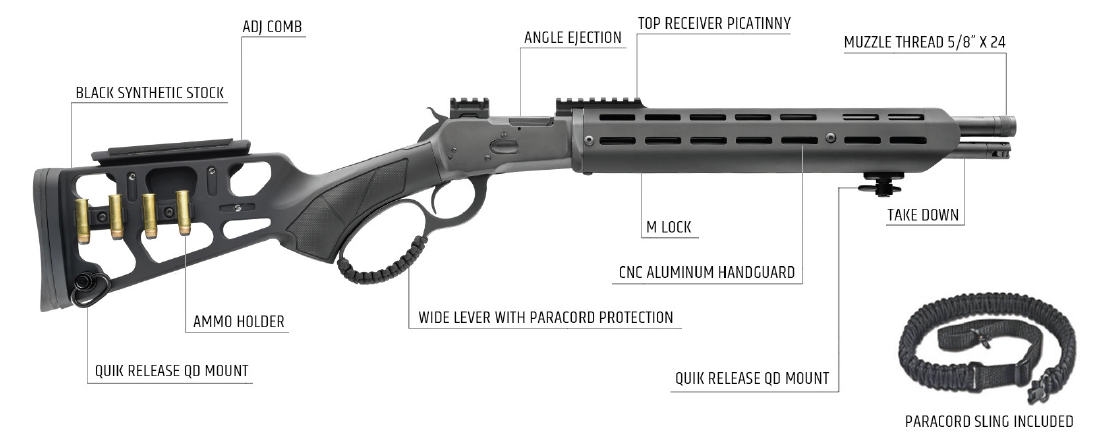 CHIAPPA 1892 AET TD WILDLAND .357 16.5″