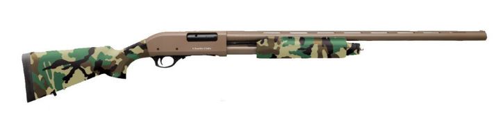 CHARLES DALY 301, 12GA 3″ PUMP FIELD FDE WOODLANDS CAMO 28″
