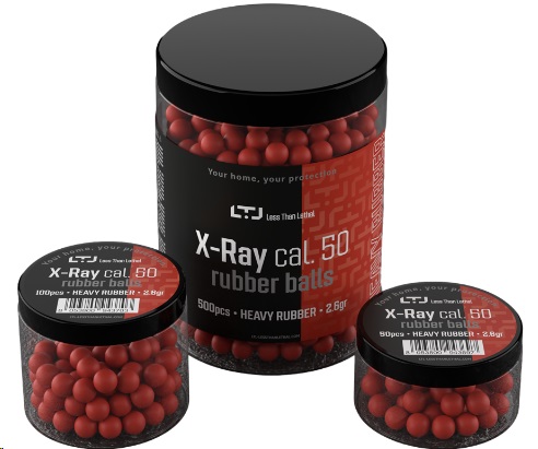 CHIAPPA 500pcs red Heavy Rubber Balls 2.6gr