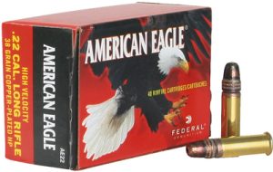 FED. A.E. c.22 LR HV 38GR. 40PK copper plated Hollow point