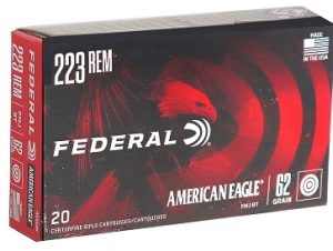 FED. A.E. c.223 REM. 62 gr. FMJ BRASS CASE