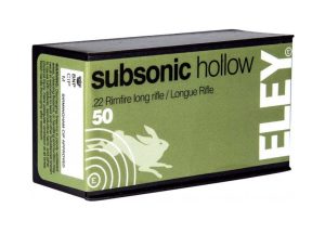 ELEY c.22 LR SUBSONIC HP HOLLOW POINT