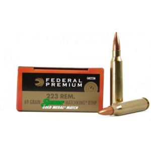 FED. GOLD MEDAL MATCH c.223 REM 69GR SIERRA MATCH KING BTHP