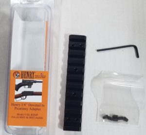 HENRY,  ADAPTOR 3/8 ", (DOVETAIL TO PICATINNY)