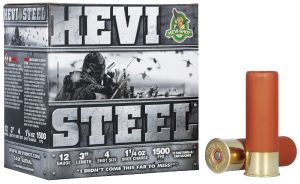 HEVI SHOT HEVISTEEL 12GA 3” 1-1/4OZ #4