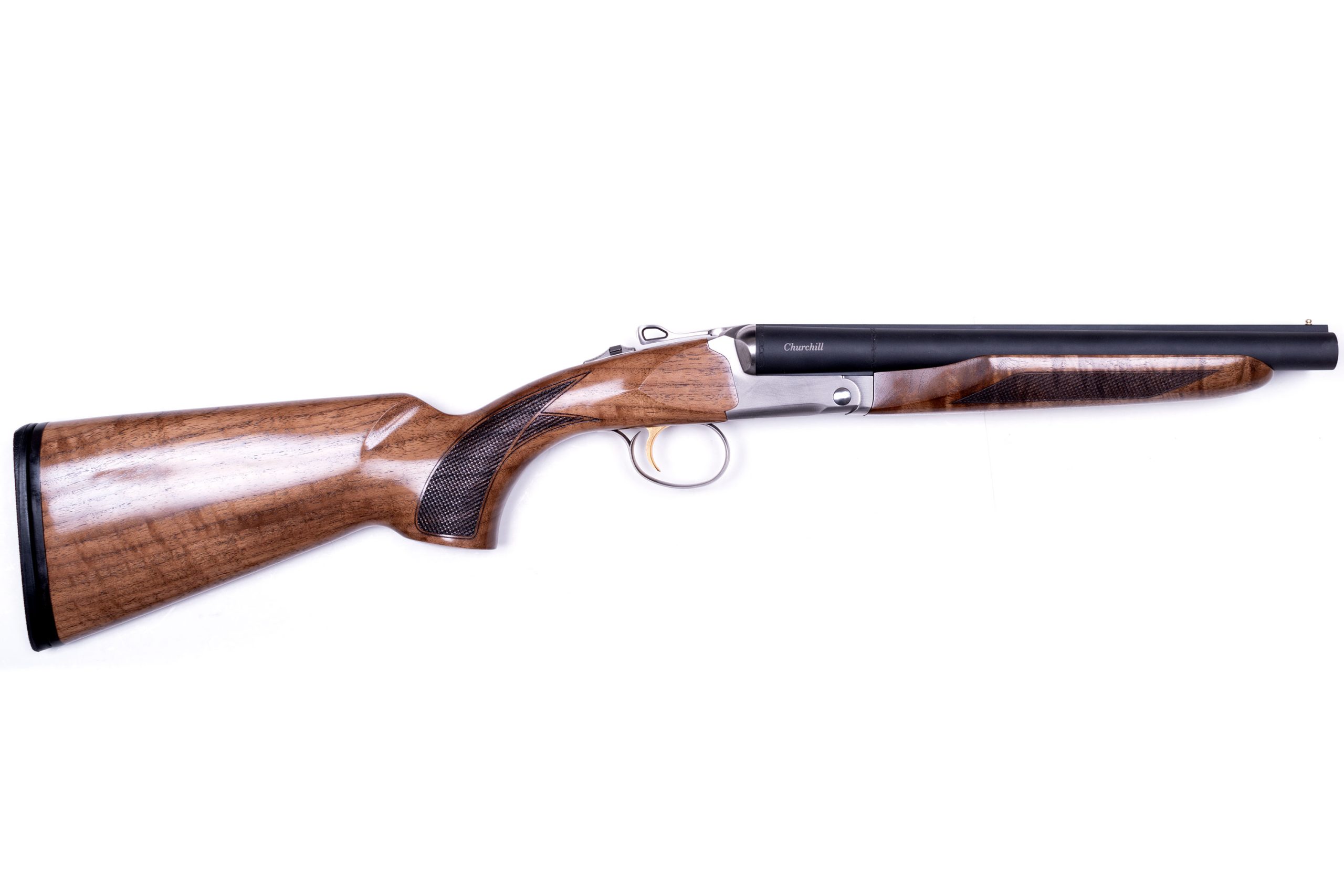 CHURCHILL 512 Silver 12 ga. SxS  12.5″ WALNUT STOCK