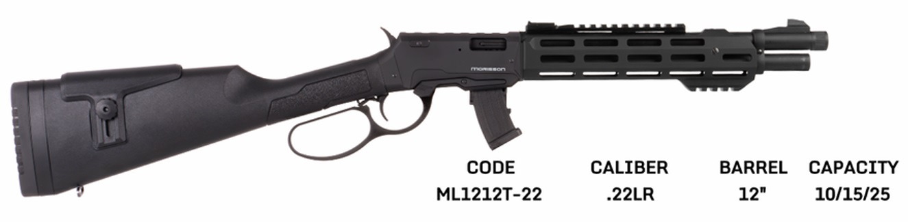 MORISSON LEVER c.22LR 12″ BLACK TACTICAL FOREND 10