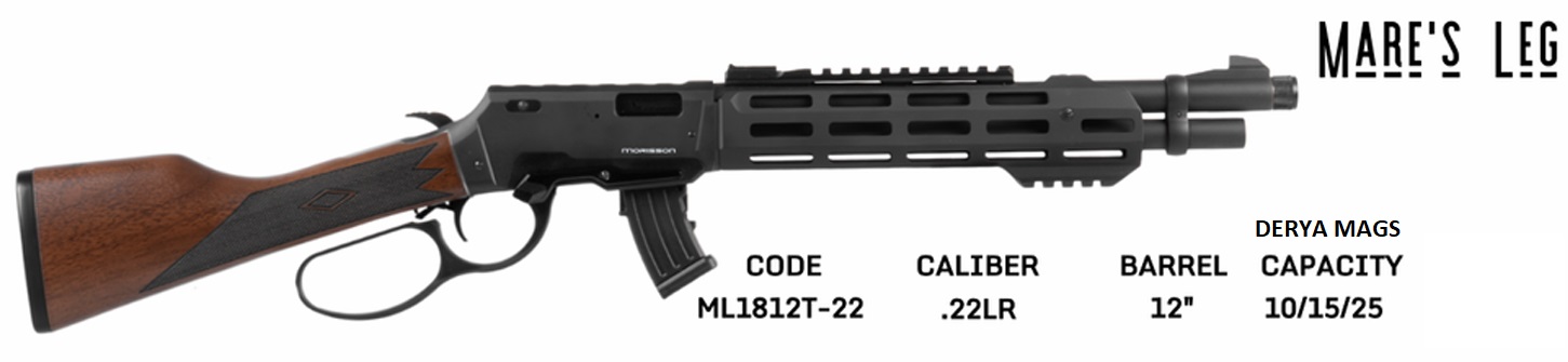 MORISSON LEVER MARES LEG c.22 LR 12″ BLACK TACT FOREND 10