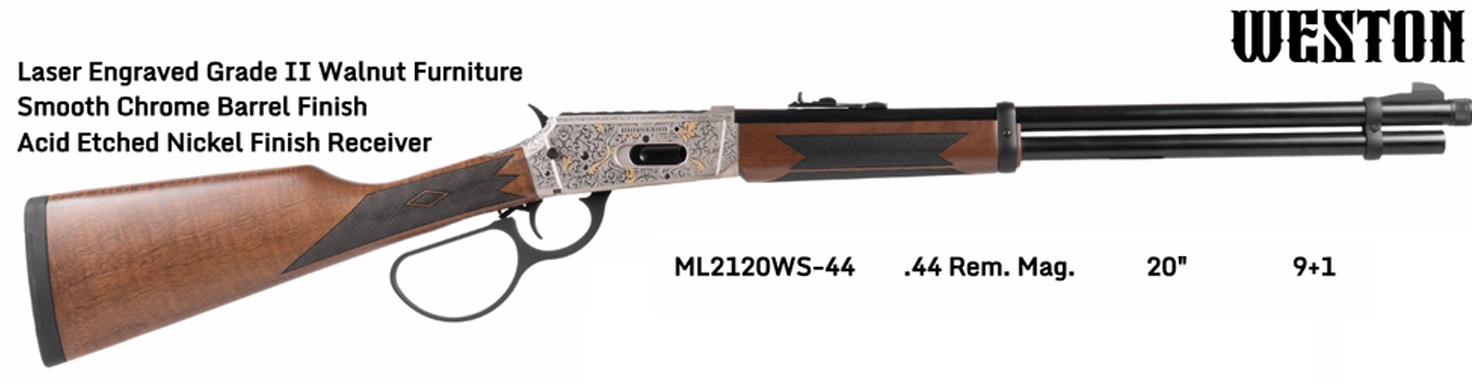 MORISSON LEVER WESTON 44 MAG 20″ WALNUT 10+1